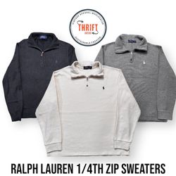 T2298 Ralph Lauren 1/4 Zip Sweaters