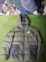 Nike puffer and Levi's