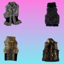 Y2K Paris Hilton Vibe Fur Waistcoat (TS-1769)