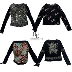 Y2K Milan Night Full Sleeve Mash Tops RE-2624