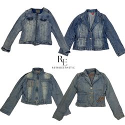 Y2K NYC IT Girl Denim Unique Jackets RE/2616