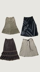 Y2K boho Style Maxi Skirt (M-189)