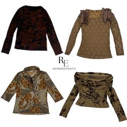 Y2K Erathy Tone Full Sleeve Tops RE-2622