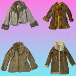 Y2K Paris Hilton Afghan Coat (TS-1779)