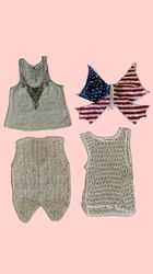 Y2k Beaded Blouse/Camitop (M-190)