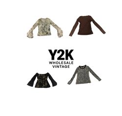 Y2K European Mesh Long sleeve Tops (YWV16)