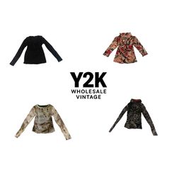 Y2K European Mesh Long sleeve Tops (YWV18)