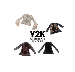Y2K European Mesh Long sleeve Tops (YWV25)
