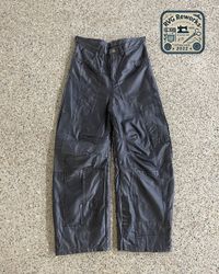 Upcycled Leather Patchwork Pants