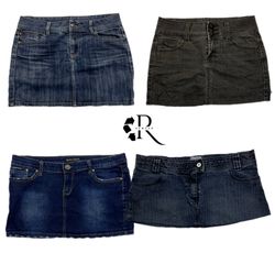 Y2K Paris Hilton Girls Micro Mini Sexy Skirts RW-1..