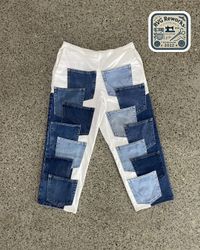 Upcycled Pocket-Panel Denim Pants