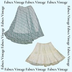 (FV-733) Y2K Floral Printed Summer Skirts