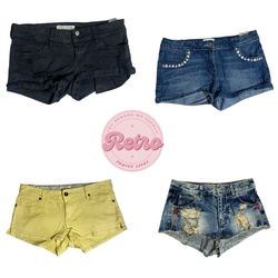 Rugged Distressed Denim Shorts – Edgy Vintage Vibe..