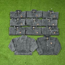 Rework Style schwarze Carhartt Acid Wash Detroit J..
