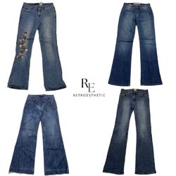 Y2K Paris Hilton Era Flared Jeans RE-2631