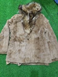 veste en véritable fourrure