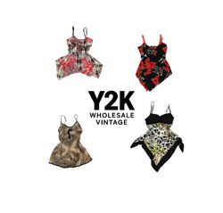 Y2K European Grunge Vixen Cami tops mix (YWV34)