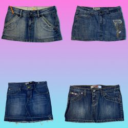 Y2K Denim Mjni Skirts (Rep)