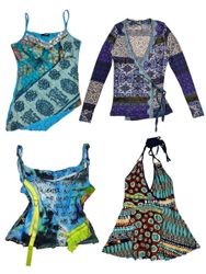 Blue Lagoon Y2K Tops: RE-015