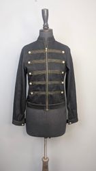 UPCYCLED ROCKSTAR BLACK CARGO JACKET