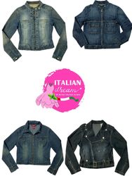 Jaqueta de Jeans com Zíper Única Y2K