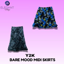 Y2K Bare Mood Midi Skirts - EV1564