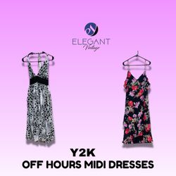 Y2K Off Hours Midi Dresses - EV1568