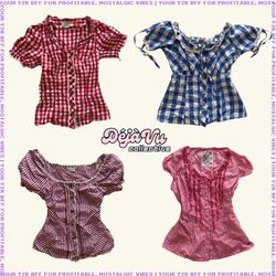 Y2K Milkmaid Tops (DVC#122)