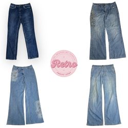 Y2K Straight-Fit Jeans | Retro Vibes, Vintage Wash..