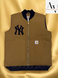 Gilet beige in stile rework Carhartt