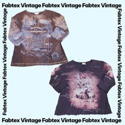 (FV-773) Y2K Grange Long Sleeve Baby Tees