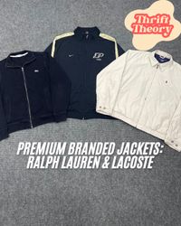 Premium  Branded Jackets: Ralph Lauren & Lacoste -..