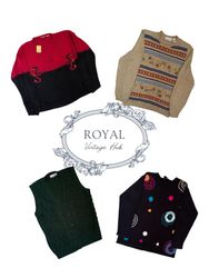 vintage / Y2K Strickwaren Gemütliche Retro-Ästheti..