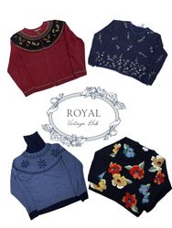 Vintage / Y2K Gemütlicher Cottage-Core Pullover Bu..