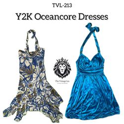 Y2K Ocean Core Aesthetic Dress (TVL-213)