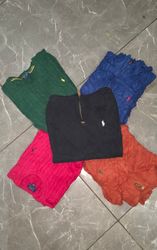 POLO RALPH LAUREN 1/4 ZIP & CABLE KNIT SWEATER