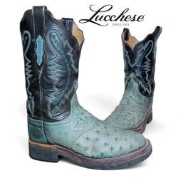 SA#362 Lucchese and more vintage cowboy boots coll..