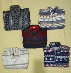 Camisas de franela de patrón loco