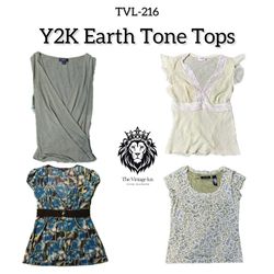 Y2K Erdige Töne Tops (TVL-216)