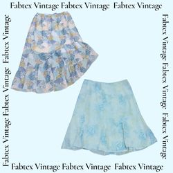 (FV-783) Aqua Breeze Y2K Gonne Estive Stampate con..