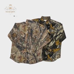 Real Tree And Jungle Print Button Up Shirts