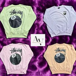 Stussy umgearbeitet Stil 8 Ball Stussy Sweatshirts