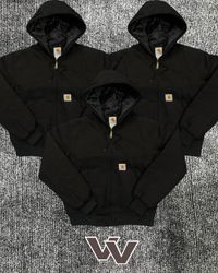 Vestes à capuche noires de style retravaillé Carha..