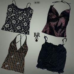 Y2K The Gothic Girl Cami Tops (AA-551)
