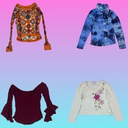 Tops à manches longues Y2K Grunge (TS-1828)