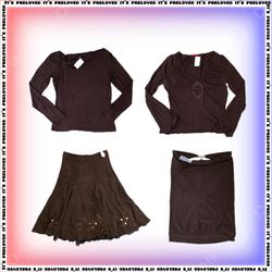 Chocolate Brown Finds - tops, robes, jupes (SS-171..