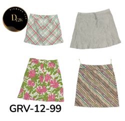 Y2K Aesthetic Cotton Skirt for Women – Retro Stree..