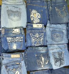 Y2k Vintage Desired Embellished Pockets Jeans
