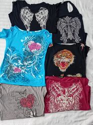 CR5629 Y2K Gothic Baby Tees