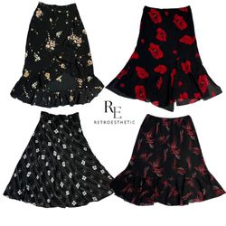 Jupes en polyester imprimées Y2K London Girl RE-26..